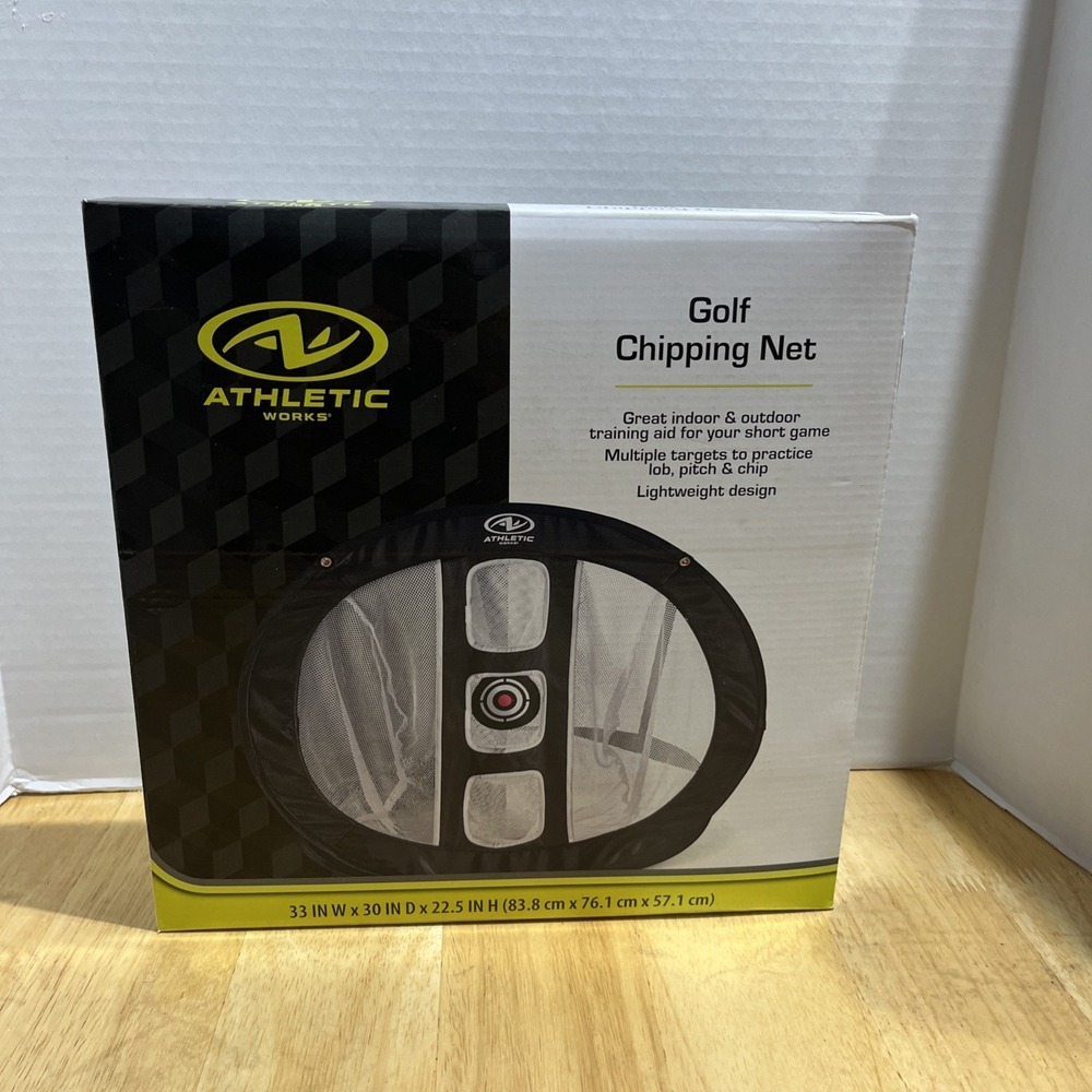 Athletic Works Golf‎ Chipping Net 33 in W x 30 in x 22.5 in H NEW